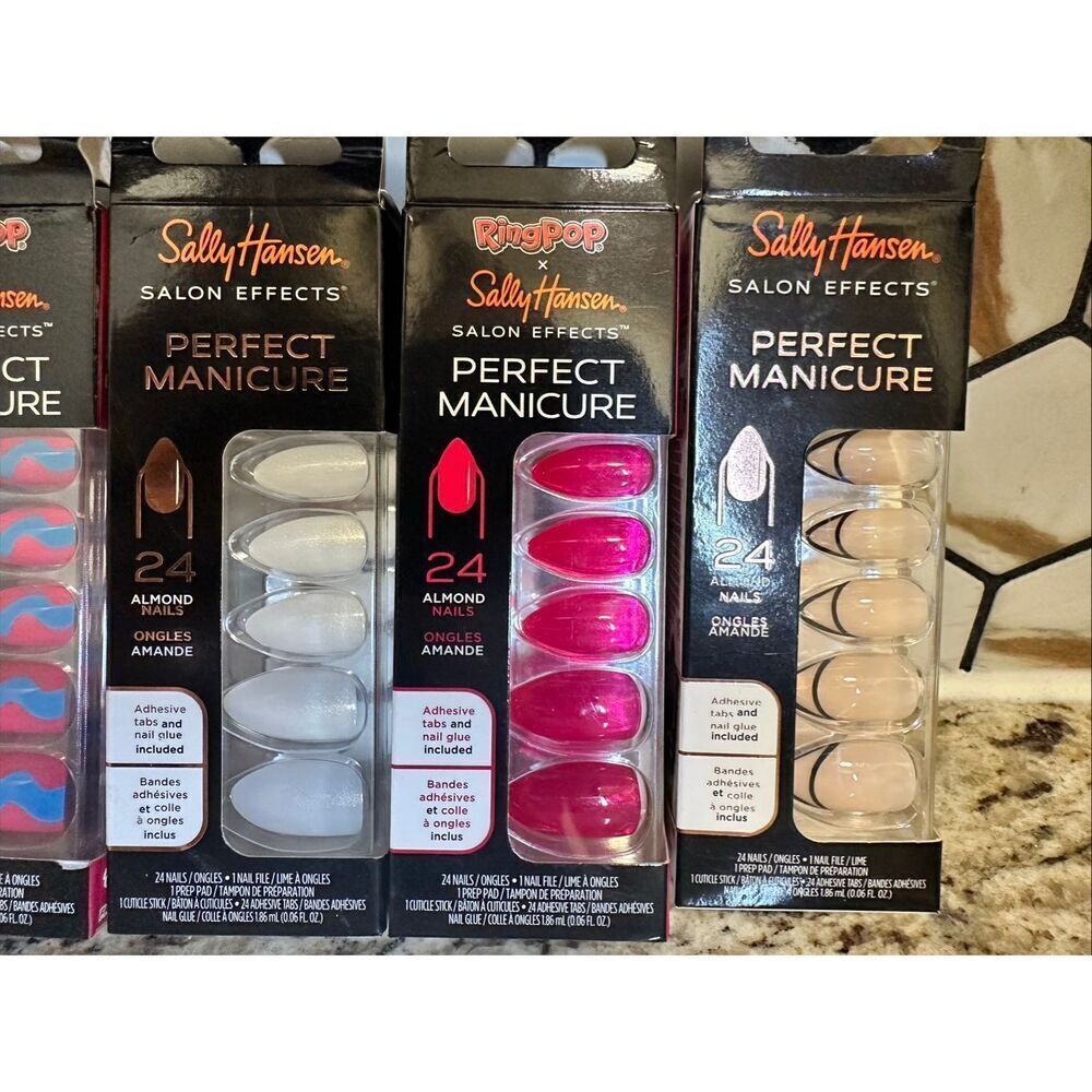 Sally Hansen Perfect Manicure Almond Shaped Nails With Nail Glue - Picture 4 of 7